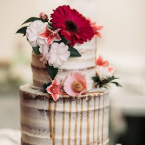 Vanessa & Alex - Terrigal - Wedding cake by Sunshine Bakery